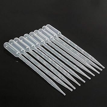 Clear White Plastic Liquid Dropper Pasteur Disposable Graduated Transfer Pipettes Pipetting 5ML100 Pack
