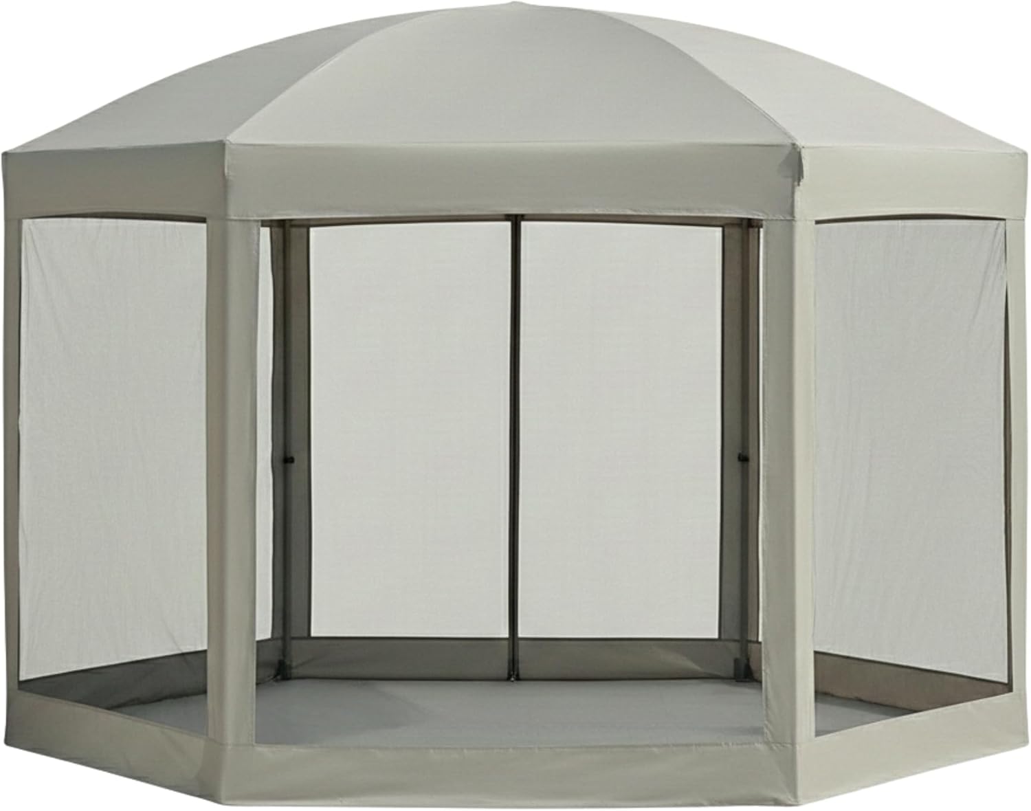 Garden Winds Reinforced RipLock 350 Replacement Canopy Top Cover Compatible with Coleman Hex 10' x 12' Gazebo Model 2000013063 – Beige