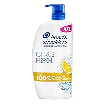 Head & Shoulders Citrus Fresh Shampoo Antiforfora Capelli Grassi 1000ml Flacone con Dosatore. Fino al 100% Protezione dalla Forfora. Clinicamente Testato. Uso Quotidiano. Freschezza agli Agrumi