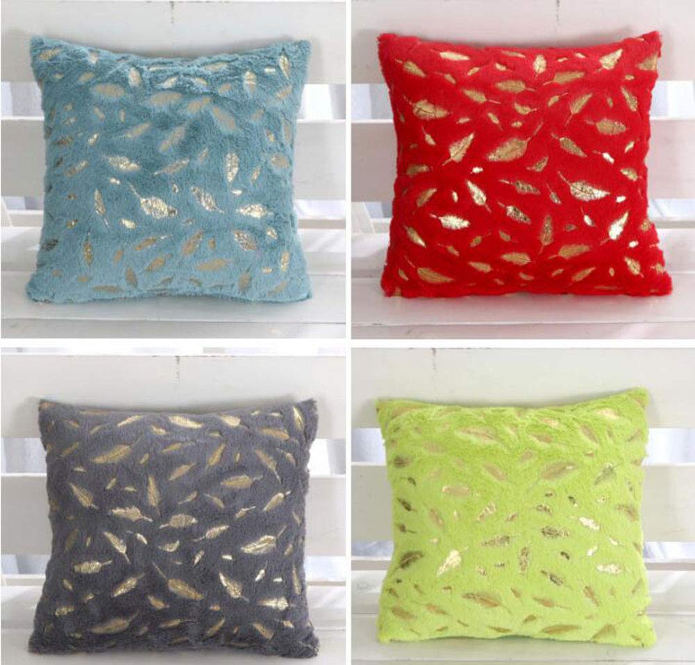 Couvertures de coussin de luxe en fausse fourrure douce carrée