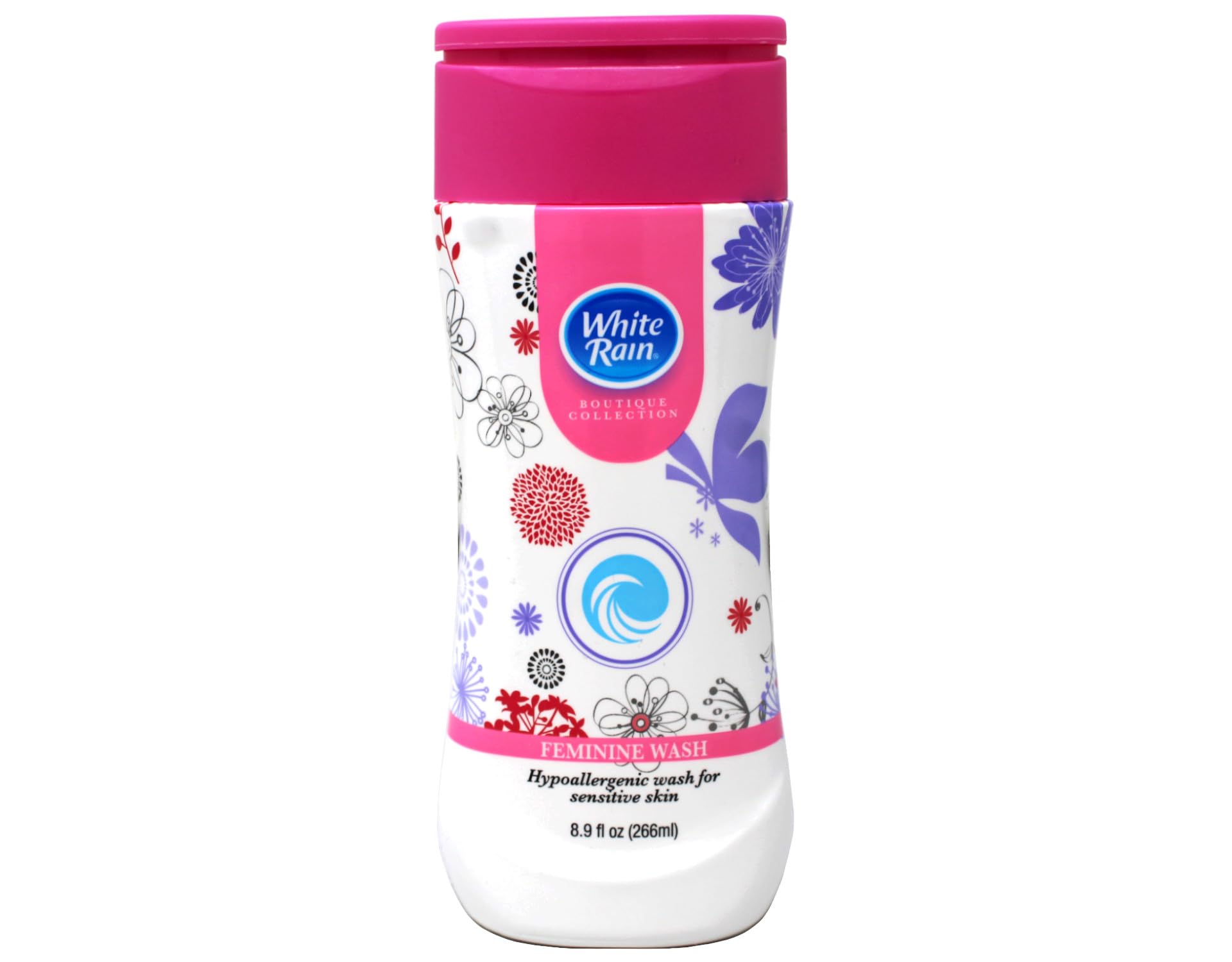 White Rain Boutique Collection Hypoallergenic Feminine Wash for Sensitive Skin, 8.9 Ounce - 3 Pack