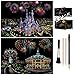 Produktbild Scratch Art Paper Rainbow Painting Sketch Pad DIY Night View Scratchboard for Adults and Kids - 2 Packs, with Stylus/Black Brush,16 X 11.2 Inches (Castle+Playground)