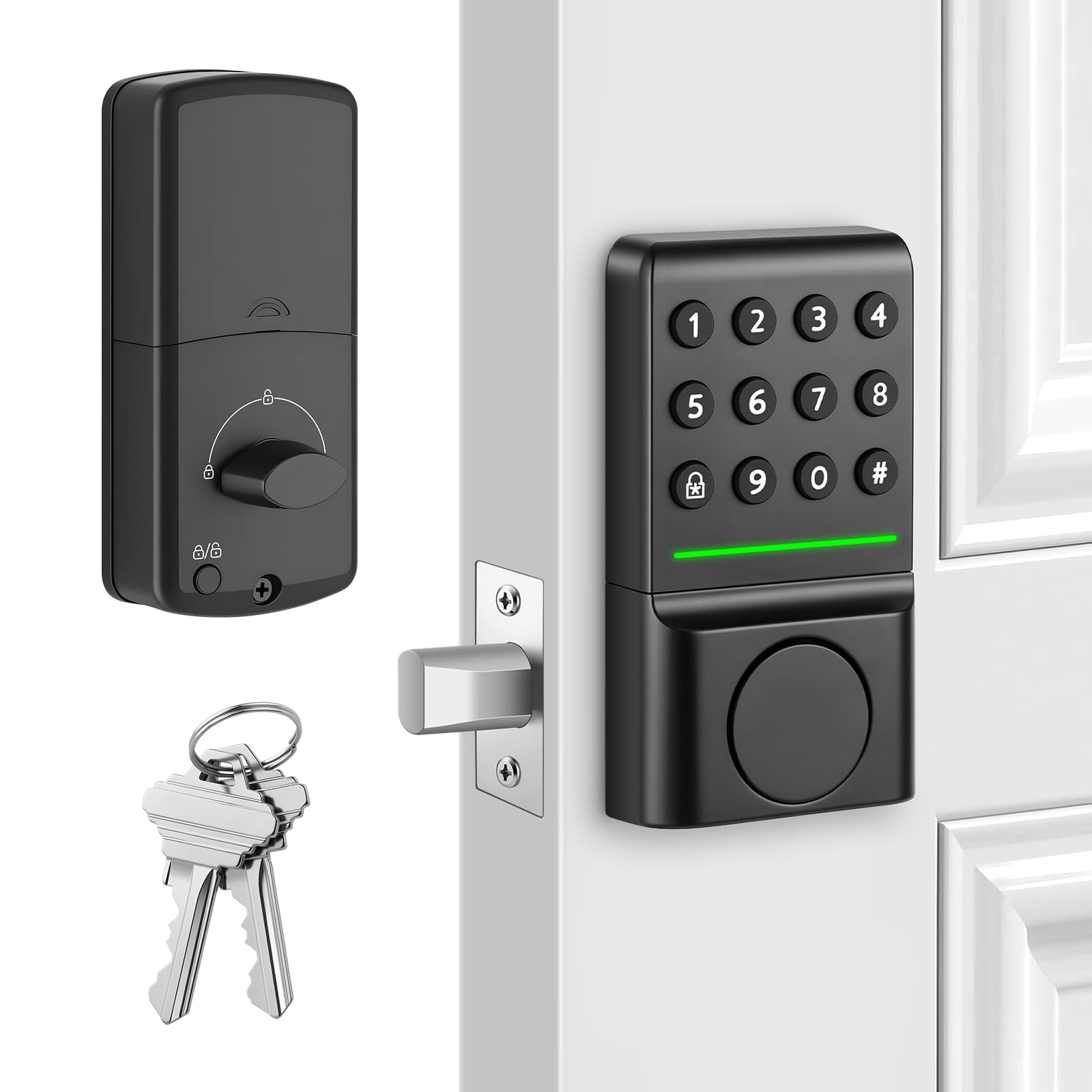 Serrure de Porte Intelligente sans Clé avec Clavier Numérique
