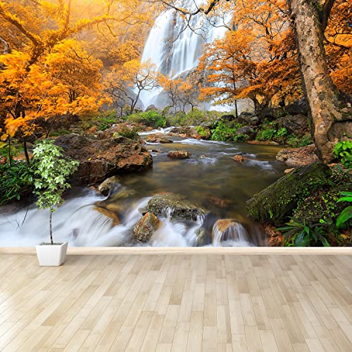 Papier Peint Cascade Rénovation Mur Abîmé Cache Misère Décoration 208x146cm - 6
