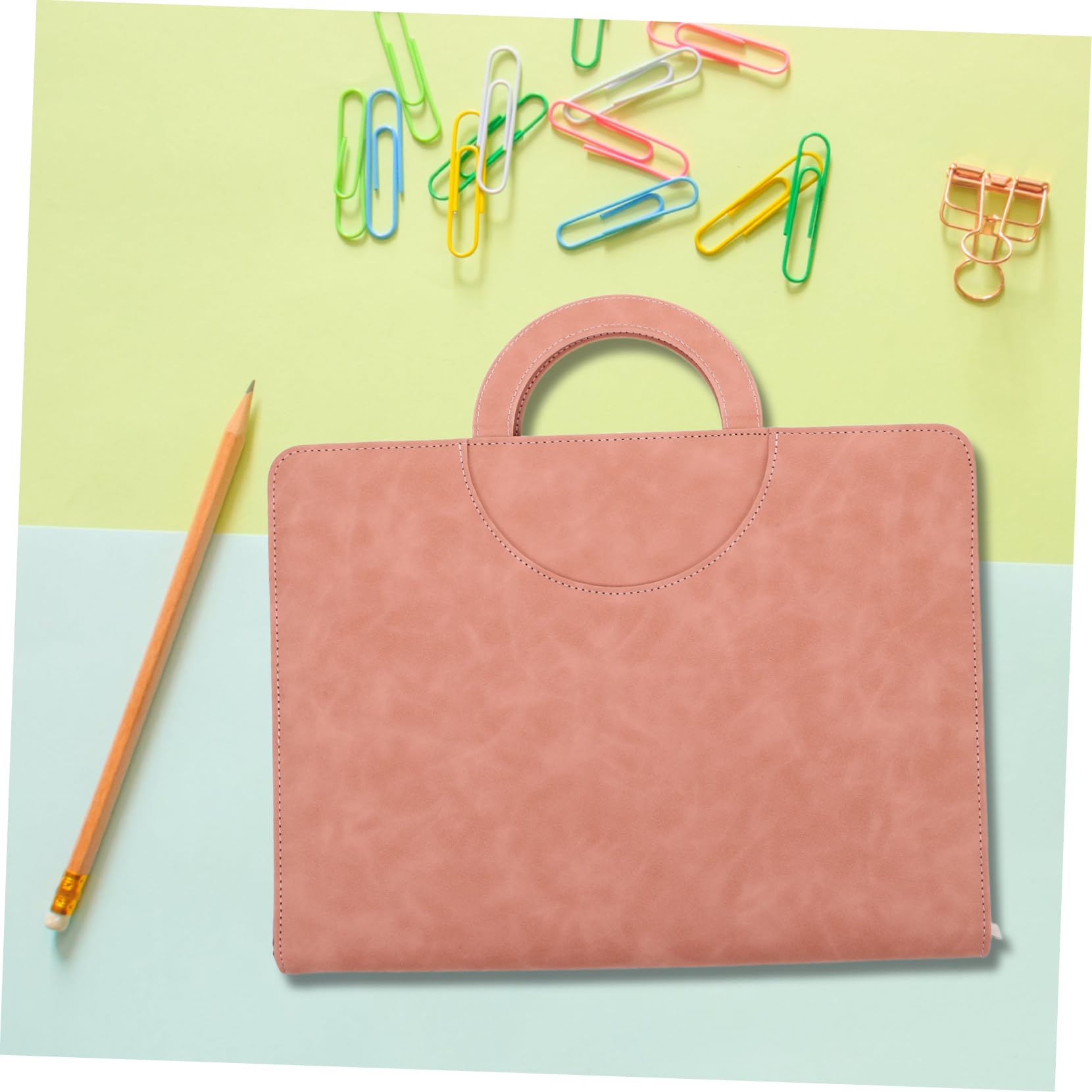 Gatuida Borsa Portadocumenti con Cerniera PU Organizer Compatto per Documenti per e Professionisti Resistente e Protettivo per e Traslochi