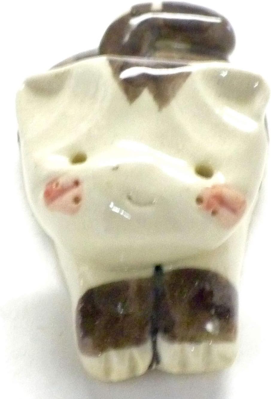 Kutani japanese porcelain【Chopstick rest】cat white