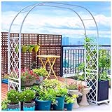 Améliorez votre jardin avec notre arche de jardin en métal vsatile, disponible en plusieurs tailles, y compris des largeurs de 140 à 370 cm et des hauteurs de 230 à 250 cm. Parfait pour créer une superbe entrée ou soutenir des plantes grimpantes, cette arche durable ajoute de l'élégance à tout espace extérieur. Idéal pour les jardins, les patios et les allées, c'est un ajout élégant à votre aménagement paysager.
