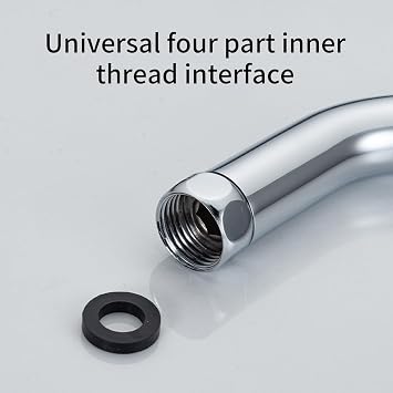 Shower Elbow Adapter for Handheld Shower Head 45 Degree Connectors Stainless Steel Construction Polished Chromes Finish