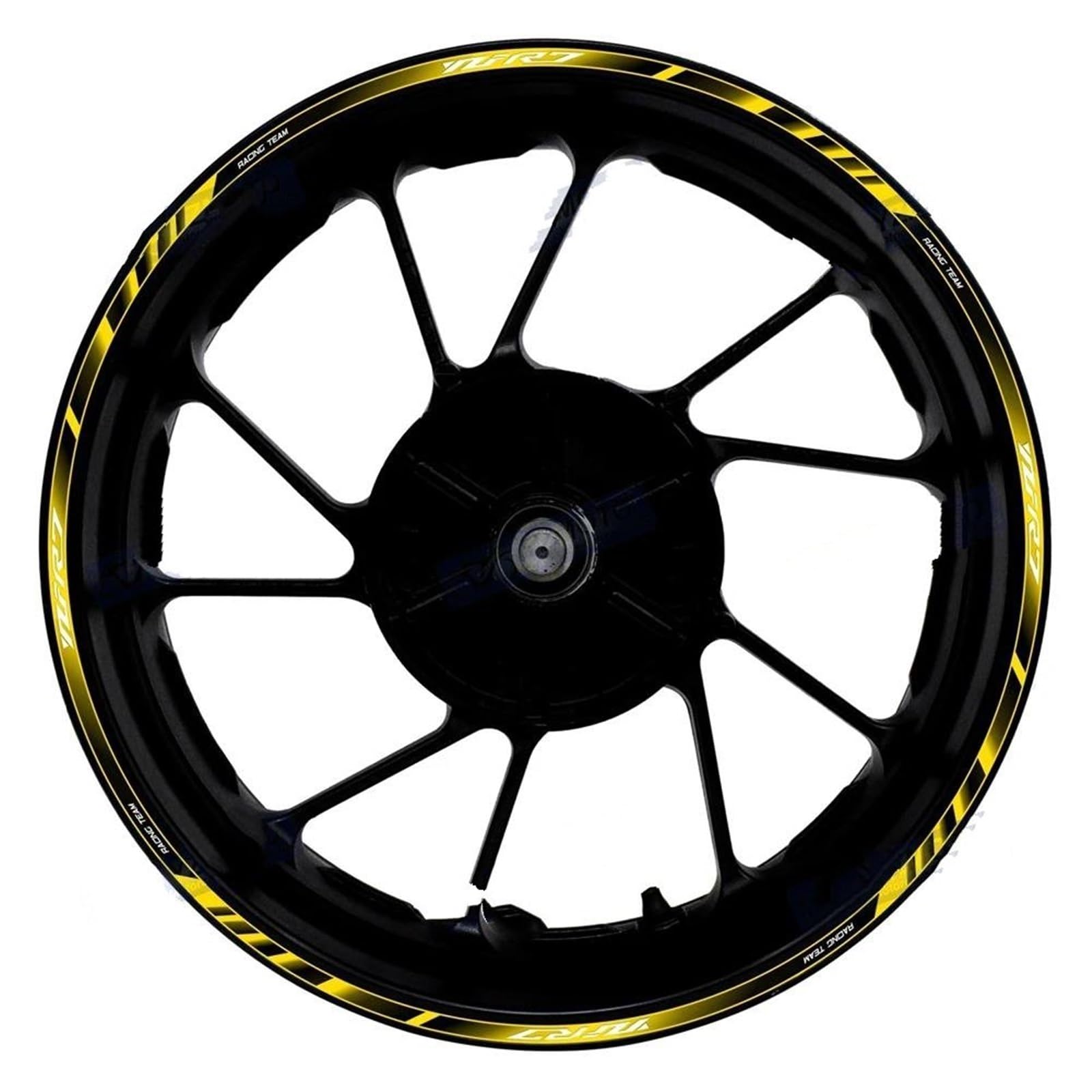 Motorcycle Accessories Front Rear Set Rim Sticker Wheel Decal Hub for Yamaha YZF R7 YZF-R7 Decorative(Color5)