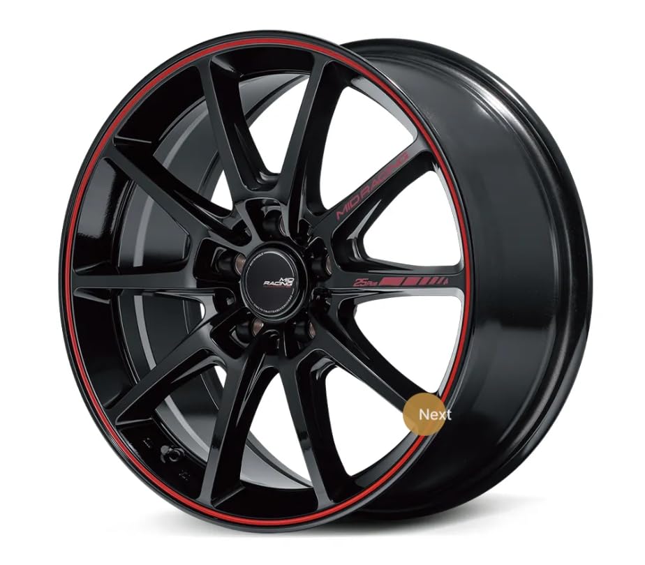 Amazon.co.jp: MID RMP RACING R25 Plus (ブラック/リムレッドライン 