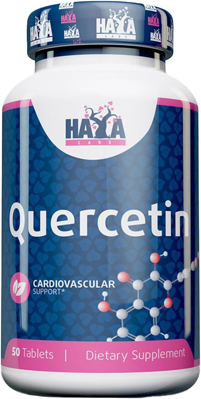 HAYA LABS Quercetin 500 mg x 50 Tablets Double Strength Antioxidant Supplement Immune Health