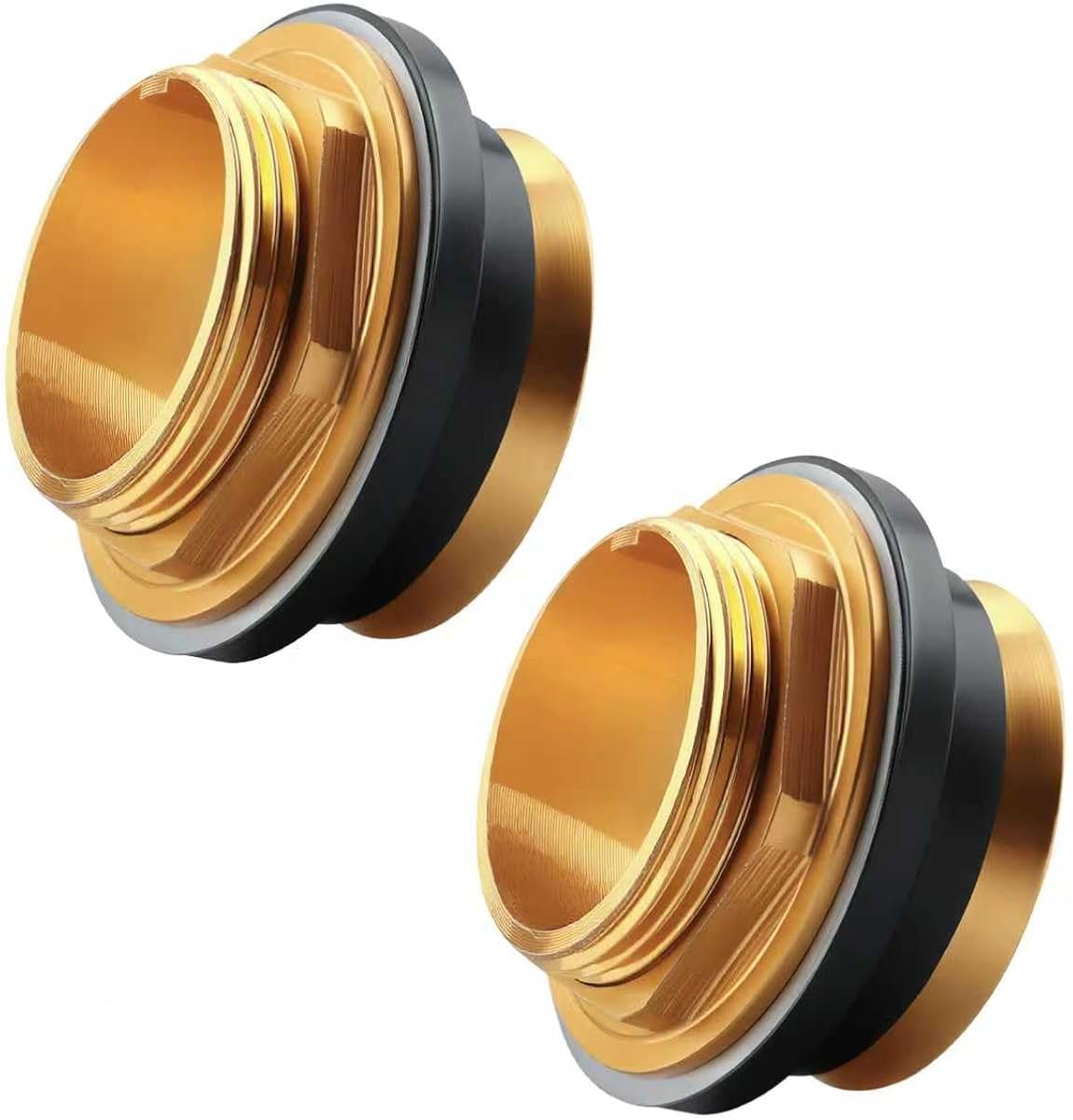 1-1/2 in Closet Spud, Replace EZ-FLO 40135, Aluminum Plumbing Fitting for Kohler Urinals, Closet Spud for 2-5/8" Sanitaryware Openings - 2 Pcs