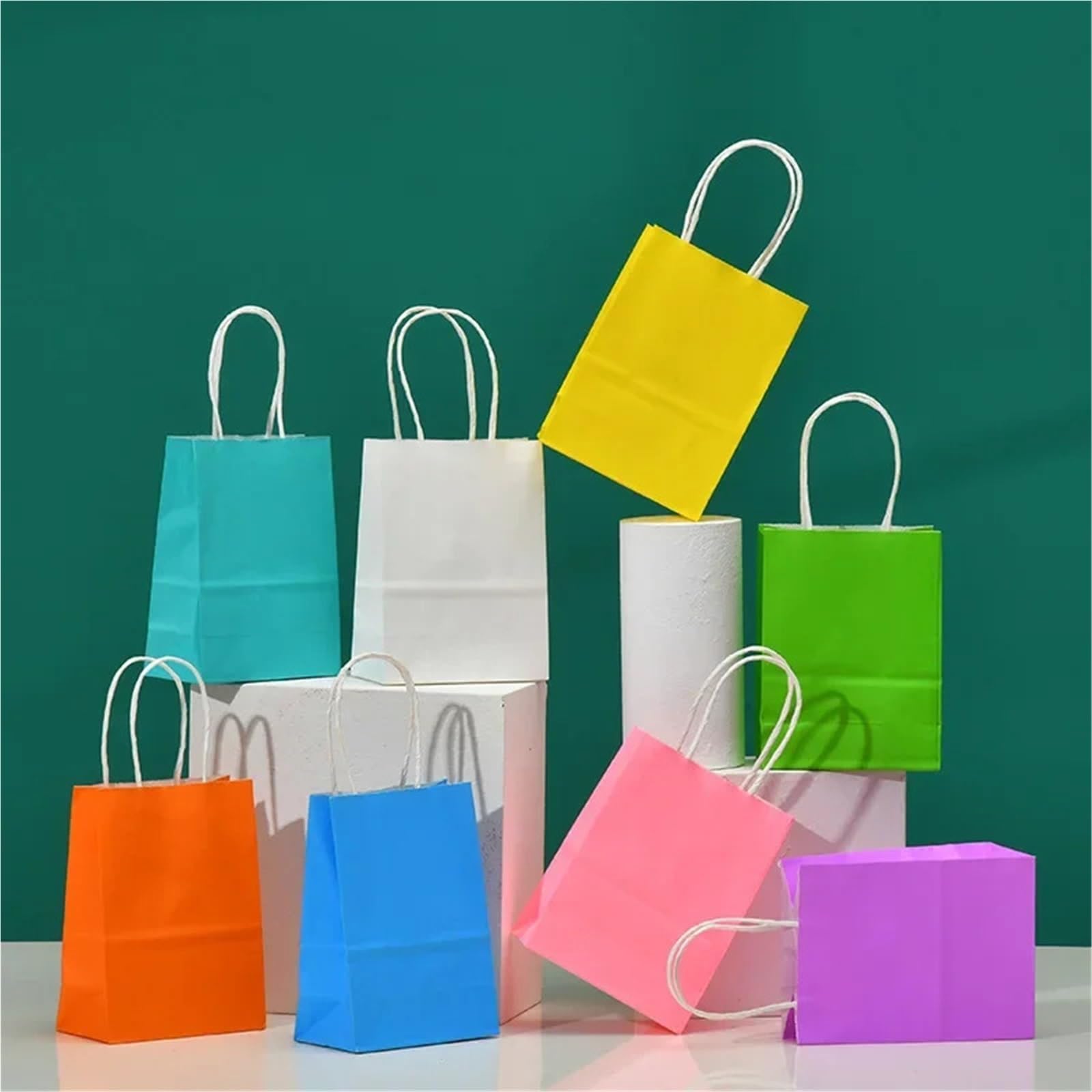 Mini bolsa de papel Kraft pequeña 30/50 piezas para Envolver Regalos