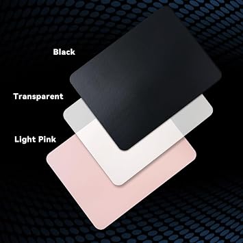 Glass Gaming Mouse Pad, Professional Artisan 350 * 260 * 3.2mm Large Black Mouse Pad Provides Improved Precision and Speed for Keyboard Mouse (Black)