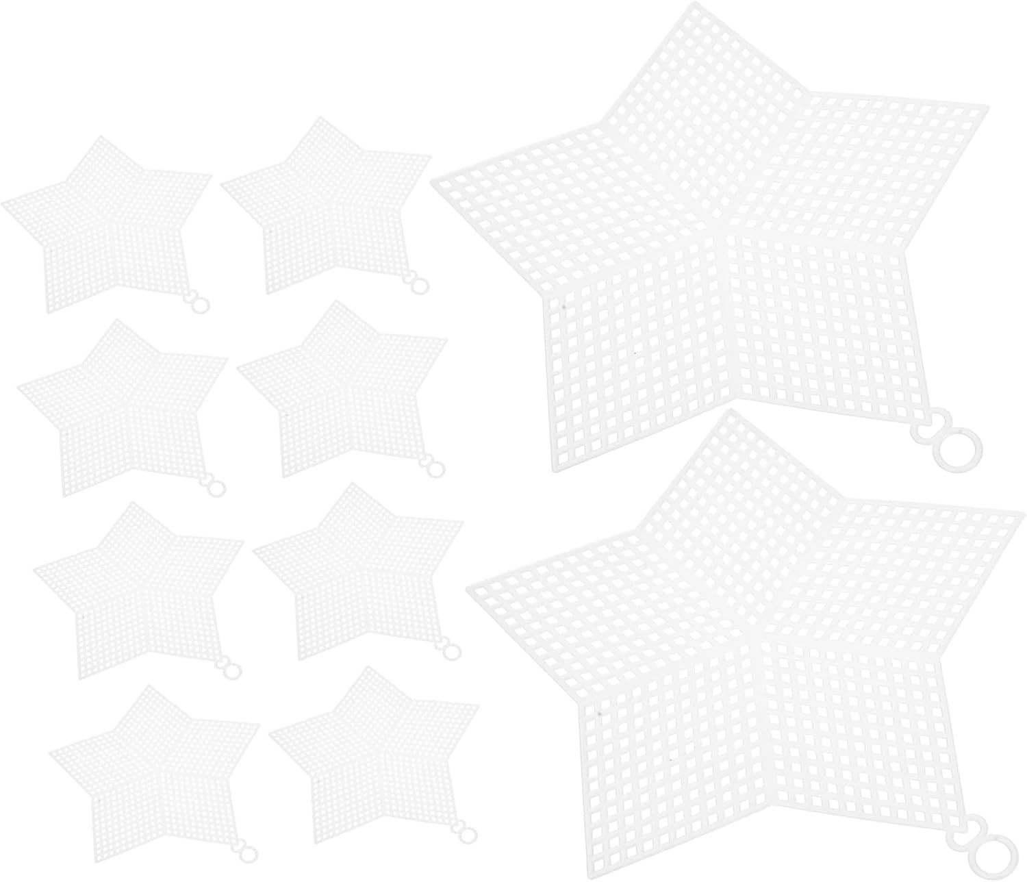 PLAFOPE 10Pcs Plastic Mesh for Crafting Versatile Plastic Canvas for Crochet Bags Sturdy Woven for Cross Stitch Beginner Friendly Craft Making Supplies