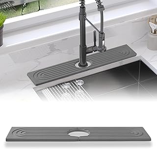 Qesulk Sink Splash Guard Stone Drying Mat for...,