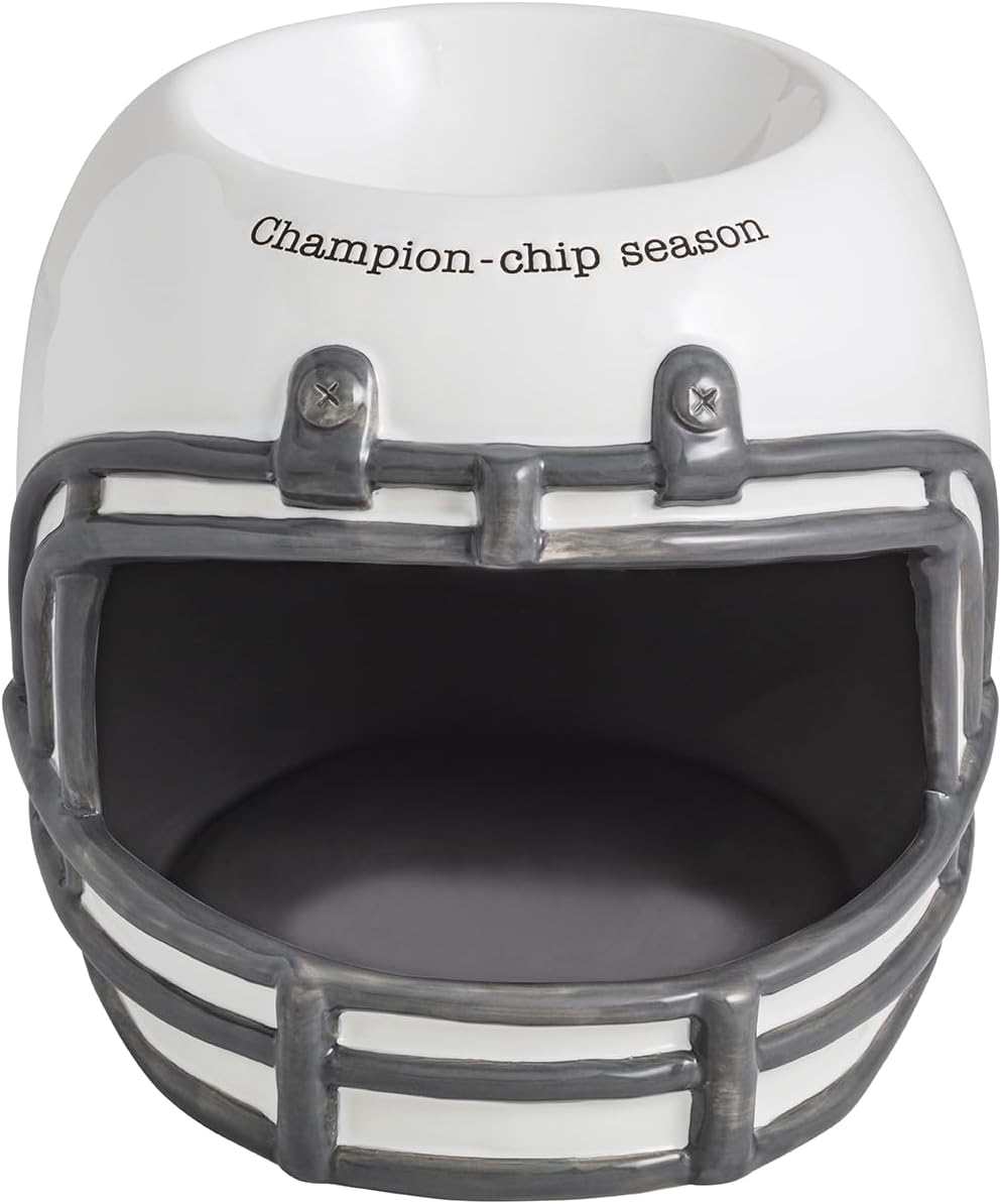 Mud Pie Football Helmet Chip and Dip Server