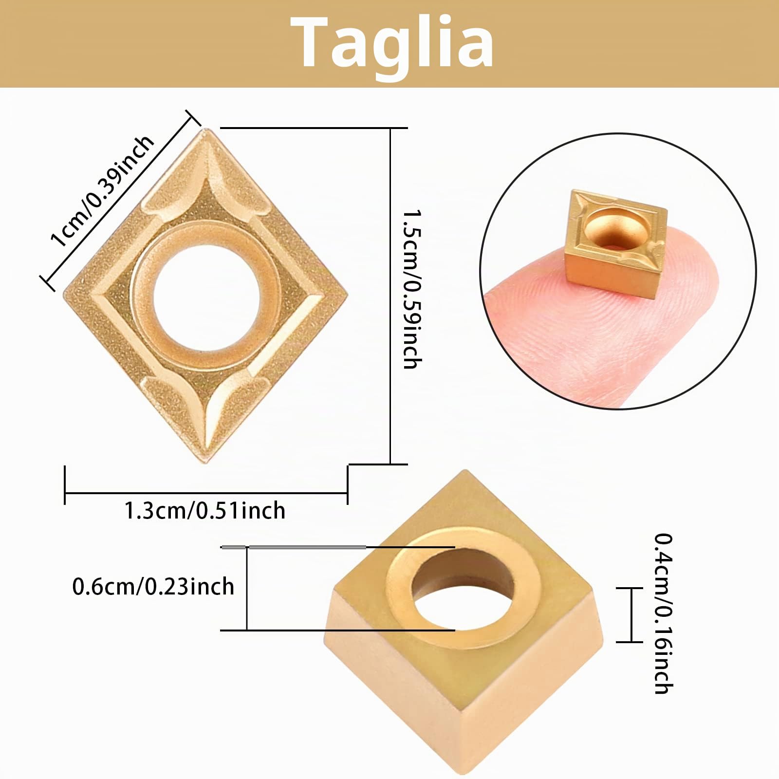 VerRich - Utensili per tornitura, S12M SCLCR09/SCLCR1212H09/SCLCL1212H09/SCMCN1212H09 Barra di foratura per tornitura con 10 inserti CCMT09T304