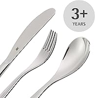 Vista 4 de WMF Maya the Bee Cromargan - Cubertería para niños (4 piezas, acero inoxidable 18/10, pulido, adecuado a partir de 3 años)