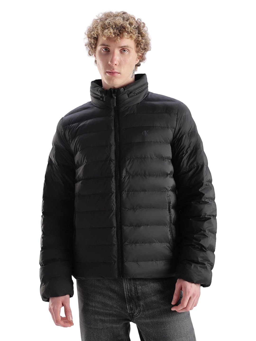 Quilted Regular Fit Polyamide Jacket-image-34