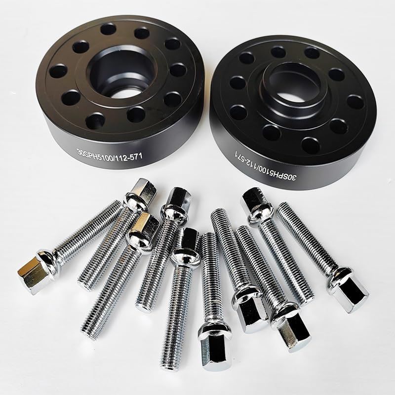 Entretoises de roue 30mm en alu forgé avec boulons pour Golf et Jetta