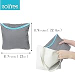 Dual-Belt Baby High Chair Cover, Lead & Phthalate Free, Sturdy and Robust Material, Waterproof Washable Cover for Wooden or Restaurant High Chairs, Gray