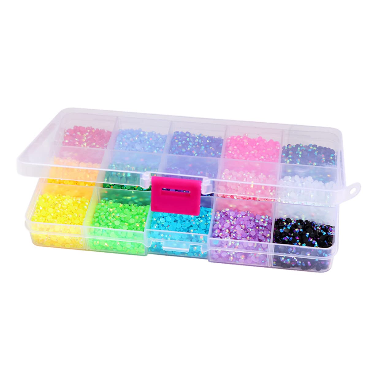 Set de Gemas para Uñas de Resina, 1 Caja, 15 Colores