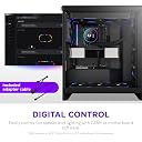 NZXT F360X - 360mm Single-Frame PWM RGB Performance Fan - Black gallery image