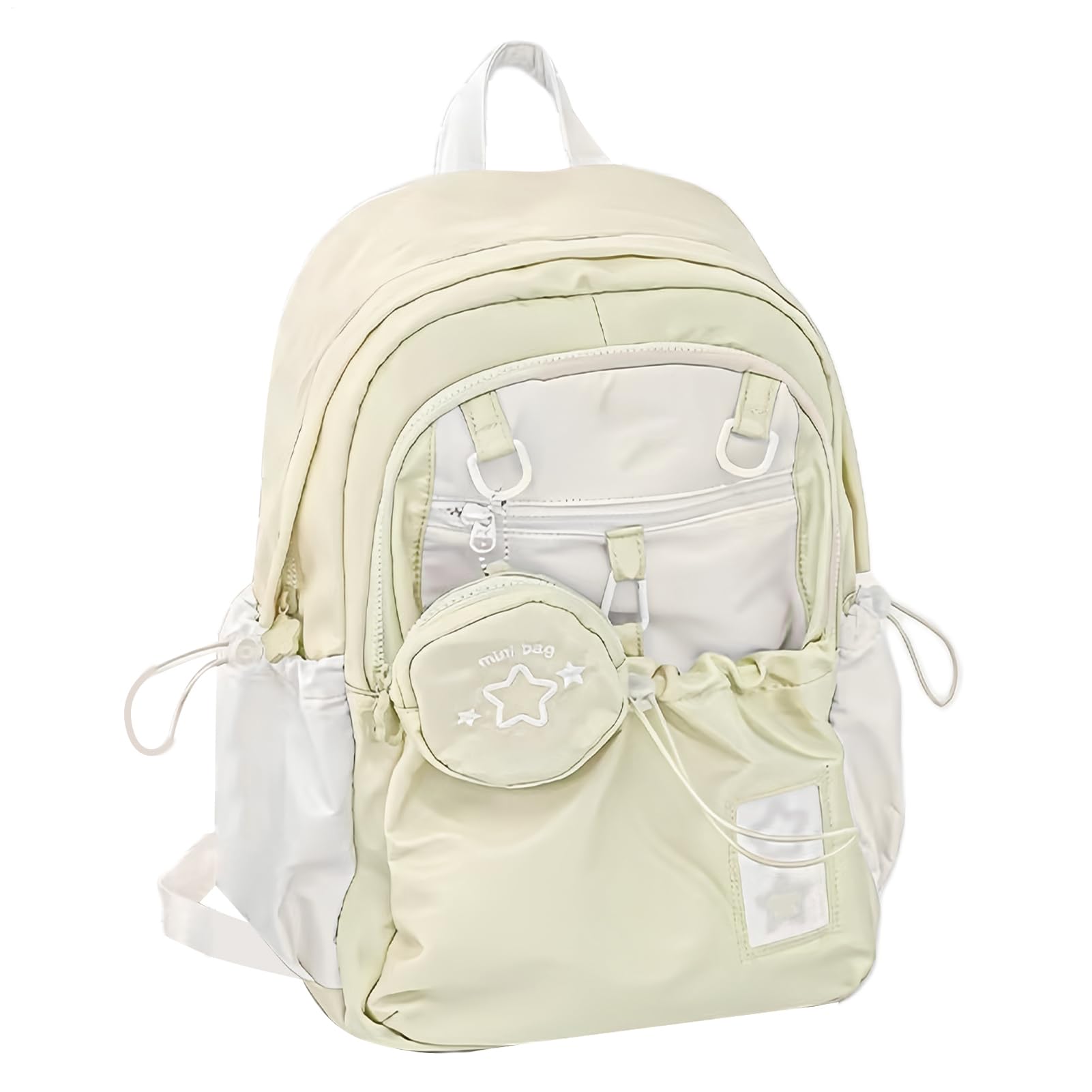 Mochila para evitar dolores de espalda con diseño ligero y multibolsillos 8