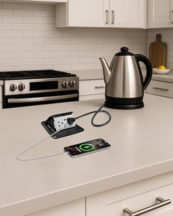 Pop Up Floor Outlet Waterproof Electrical Outlet Cover Box