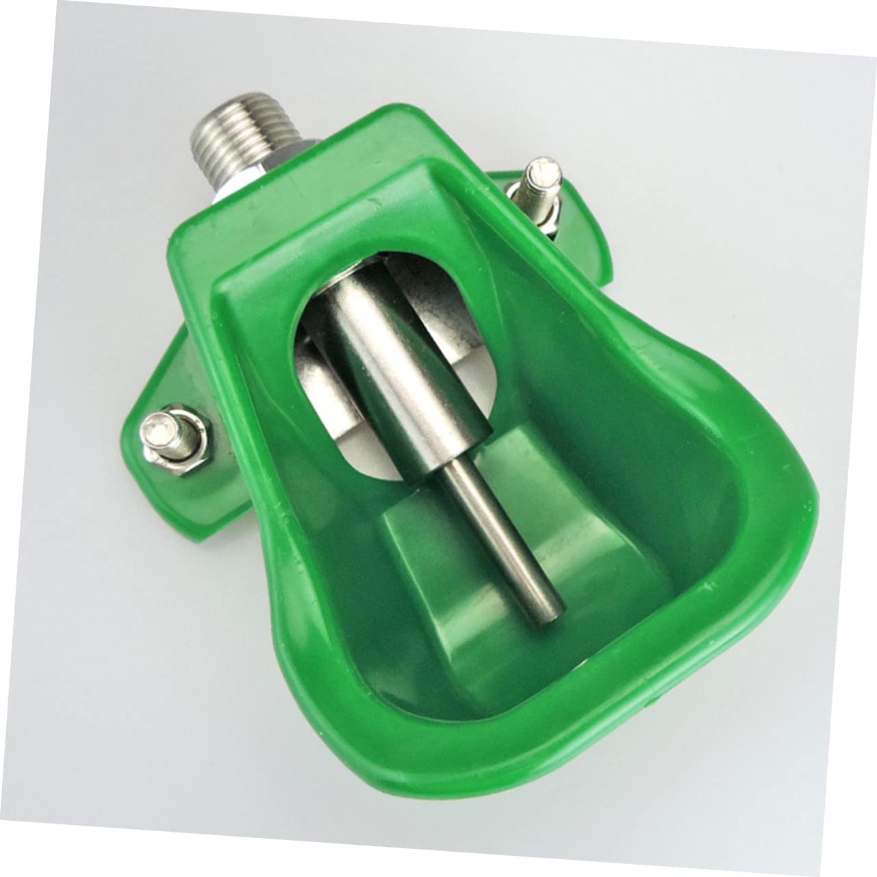 Bebedero para Cerdos 3 Piezas de Acero Inoxidable Verde | Uso en Granja para Cerdos y Cabras, Material Plástico y Acero Inoxidable, Suministro Automático de Agua
