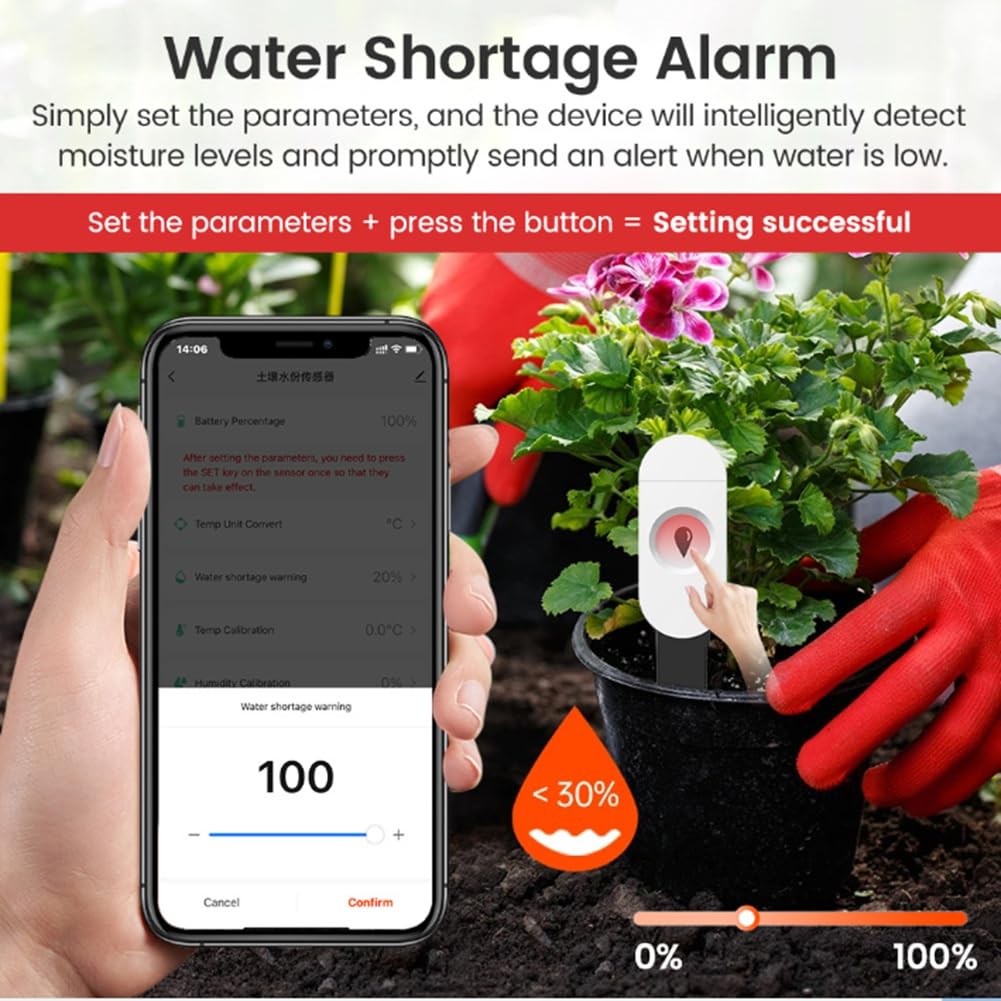 Tuya Zigbee inteligentny tester podłogowy, wilgotność, temperatura, czujnik wilgotności z aplikacją na telefon komórkowy, monitor w czasie rzeczywistym, Home Garden
