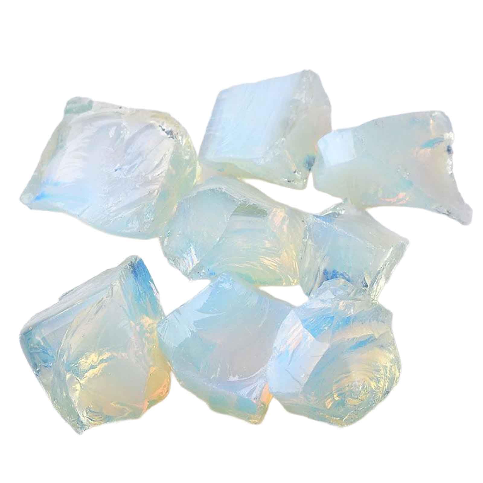 FLYIODFCXV crystal stone, Opal Raw Crystals,for Tumbling, Cabbing, Fountain Rocks, Decoration, Polishing, Wire Wrapping, Wicca & Reiki(0.8~1.2in/2.2lb)