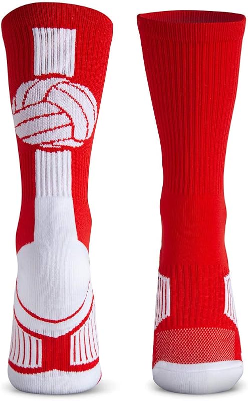 Volleyball Socks - Cushioned Mid-Calf Crew - Superelite
