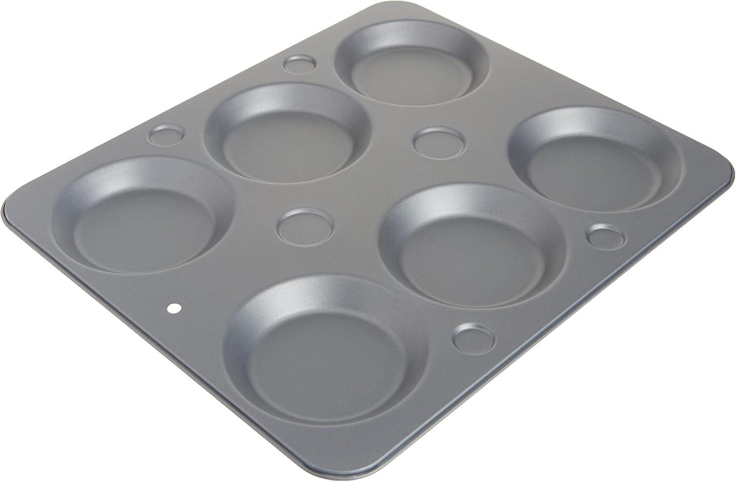 G & S Metal Products Company OvenStuff Nonstick 6-Cup Muffin Caps Baking Pan, 13.5'' x 11.5'', Gray