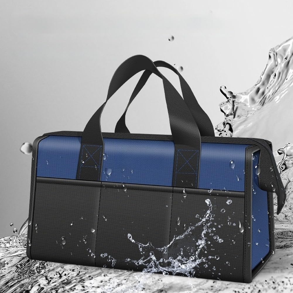de Herramientas Oxford Impermeable con Múltiples Bolsillos para Electricistas - 1680D Taller Obra 33x17x18cm