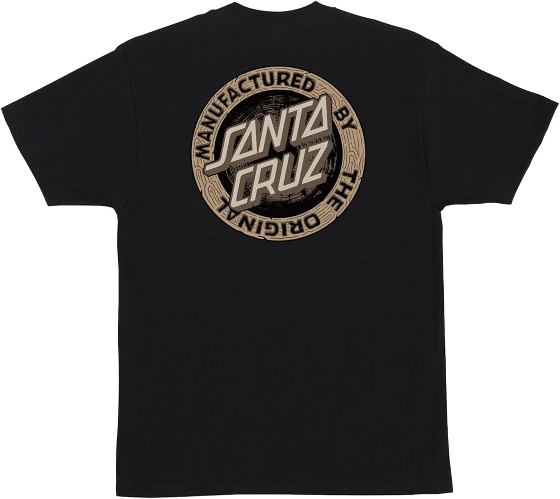 SANTA CRUZ Carved MFG S/S Heavyweight T-Shirt Black Med Mens