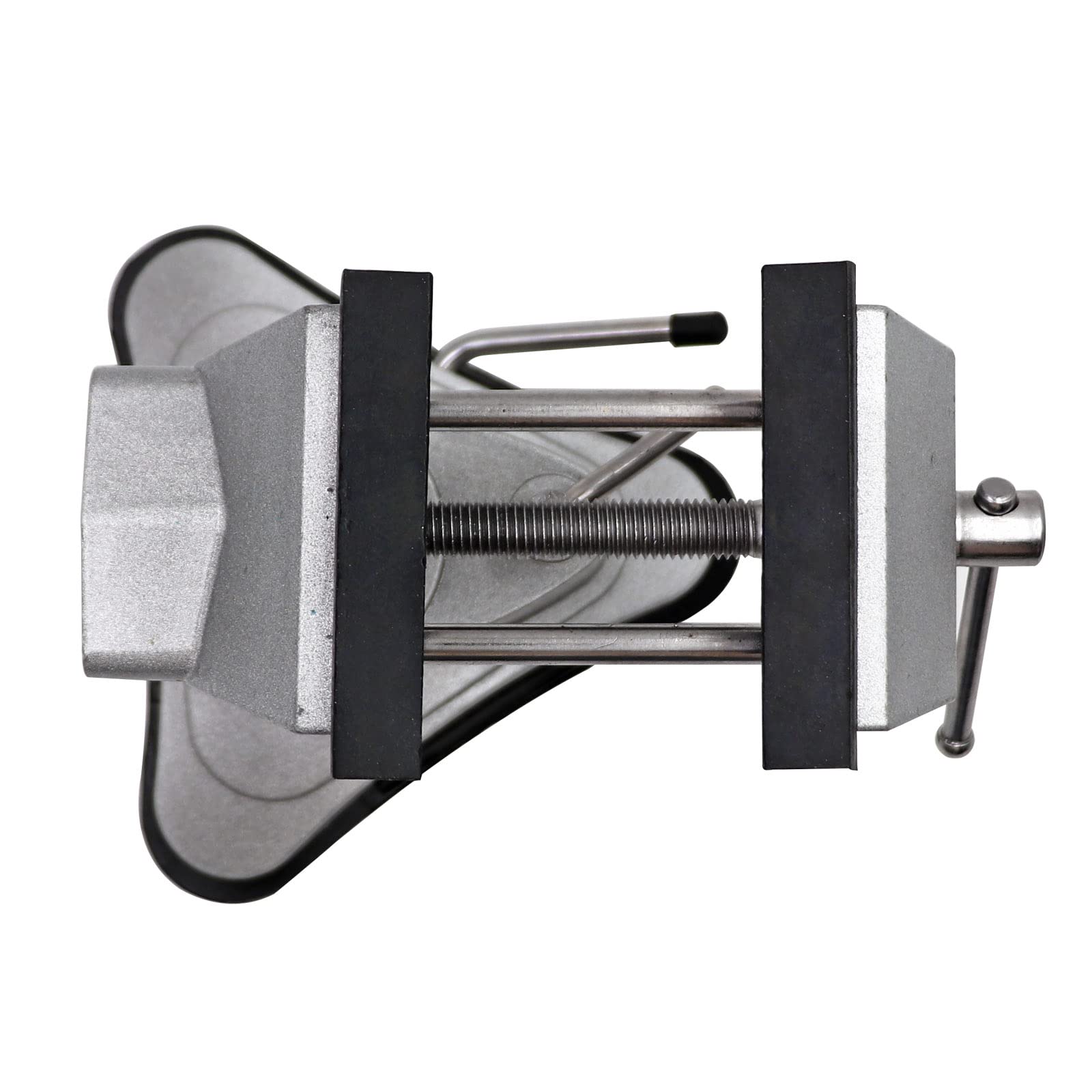 M.Z.A. Tornillo de banco portátil con base de vacío y cabezal giratorio de 360° y potente ventosa giratoria multiángulo para reparaciones de bricolaje, modelado, pintura y manualidades