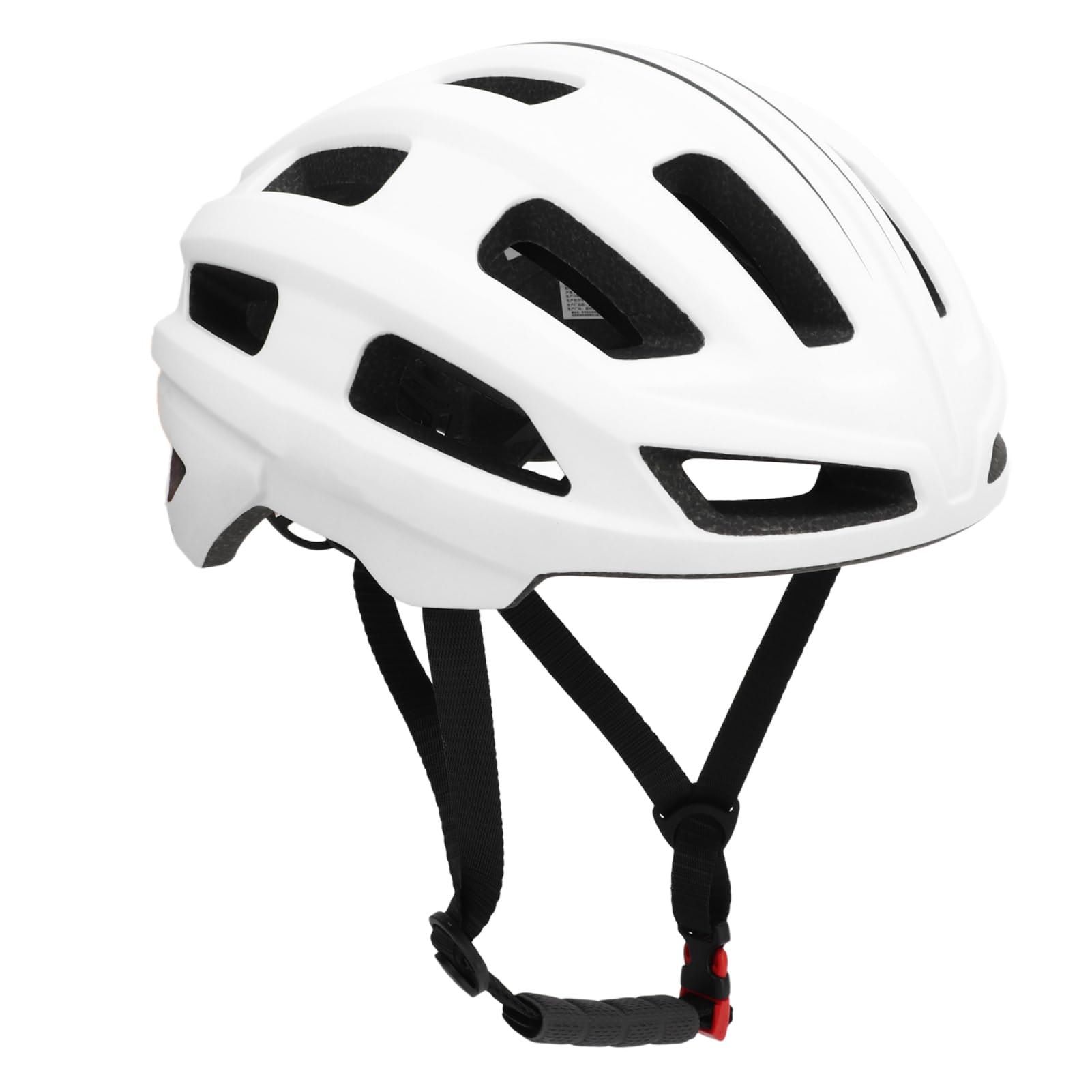 Casco de Ciclismo, Casco de Bicicleta 61-65 Cm, Ajustable, Transpirable, Ligero, para Adultos, Casco de Bicicleta de Carretera con 21 Ventilaciones para Hombres y Mujeres (White)