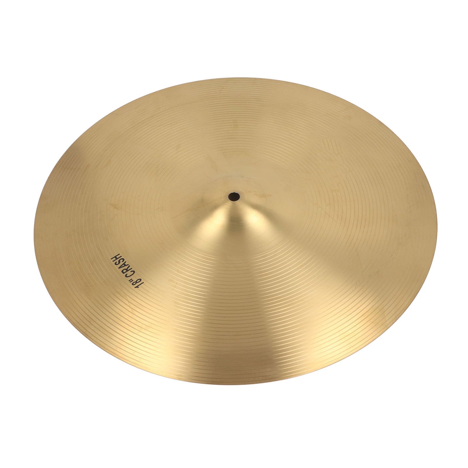 14 Inch Crash Cymbal, Brass Cymbal Hi Hat Cymbal Jazz Drum Cymbal Crisp Sound Cymbal for Professional Music Enthusiasts (18 Inch)
