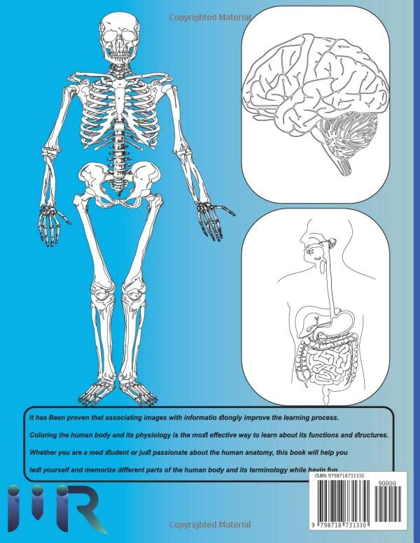 Anatomy and Physiology Coloring Book: Self-Test Human Anatomy Coloring Book, Exploring Creation with Human Anatomy and Physiology Coloring Workbook for Adults, Teens, and Students - Image 2