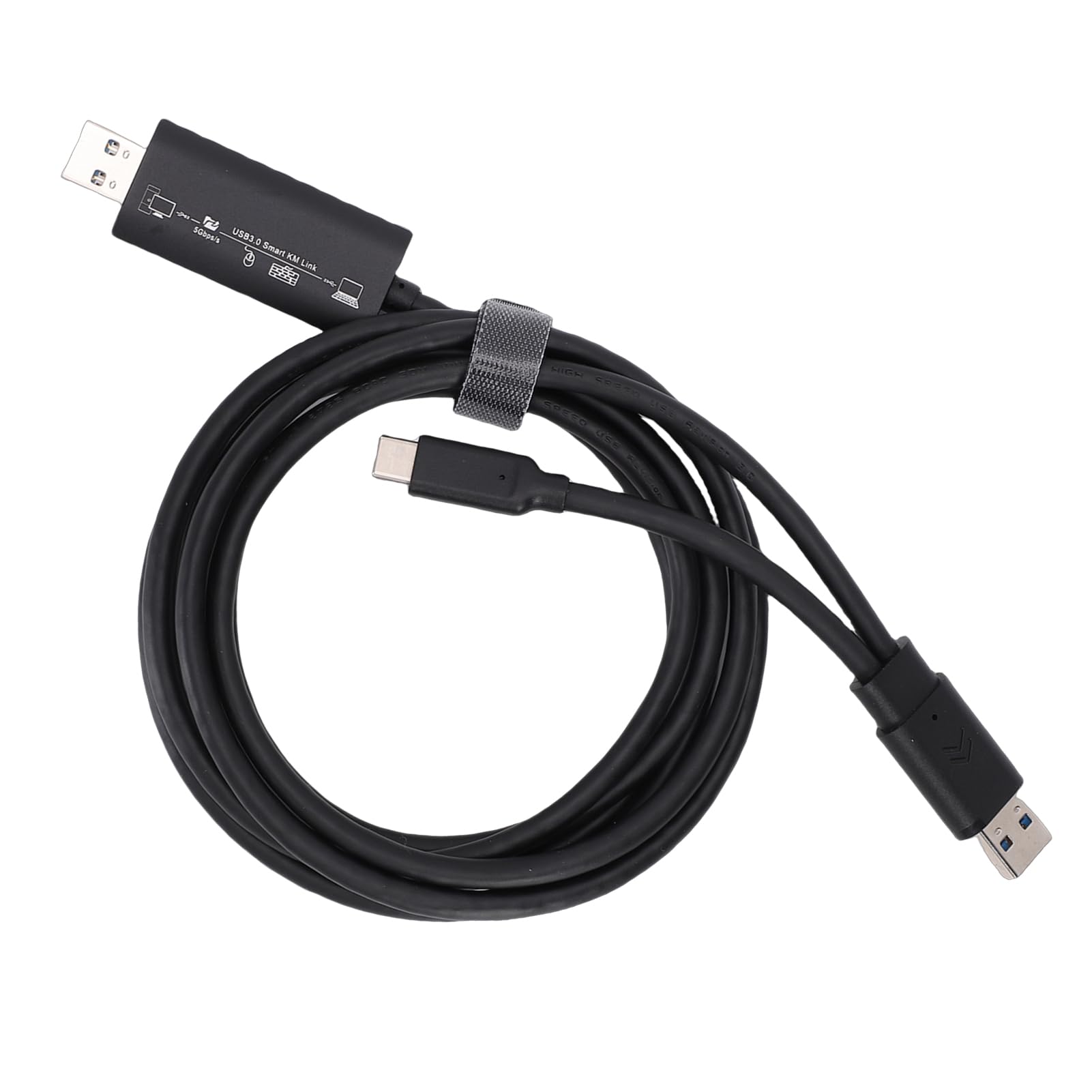 Cocoarm Cable de Datos USB 3.0, Cable de Transferencia de Datos USB ABS de 5 Gbps 6.6 Pies, a y Tipo C para PC Portátil, Aplicación Integrada, Migración de Archivos de 7 8 10 y OS X 10.15