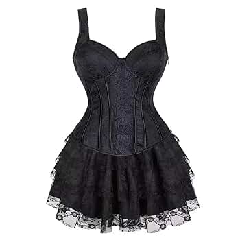 Amazon.com: Jutrisujo Corset Dress Women Top Skirt Set