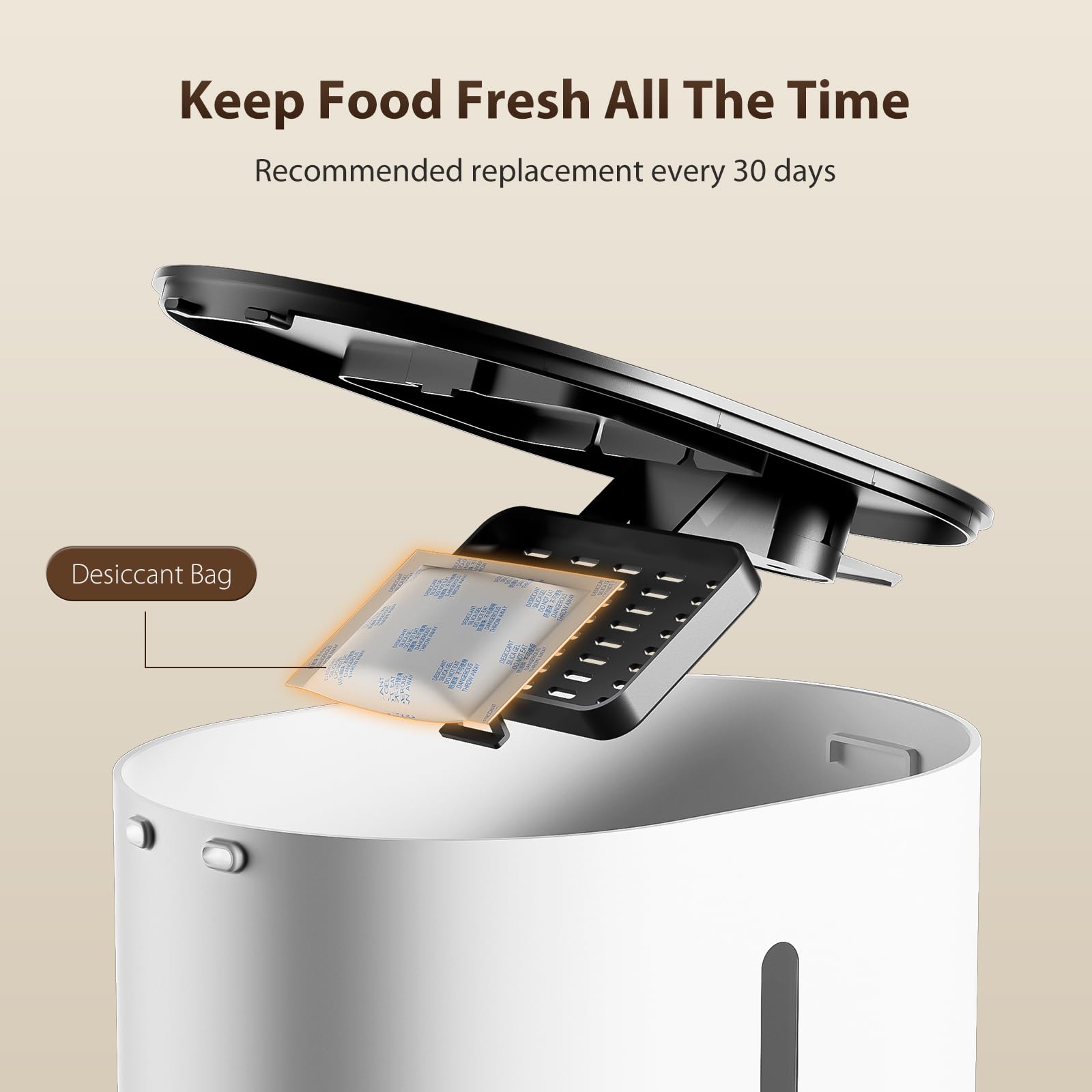 Comedero Gato Automatico 4L- Alimentador Automatico Gatos, 2.4G WiFi Control Remoto Doble Alimentación, Grabación de Voz en 10 Segundos, Bol de Acero Inoxidable