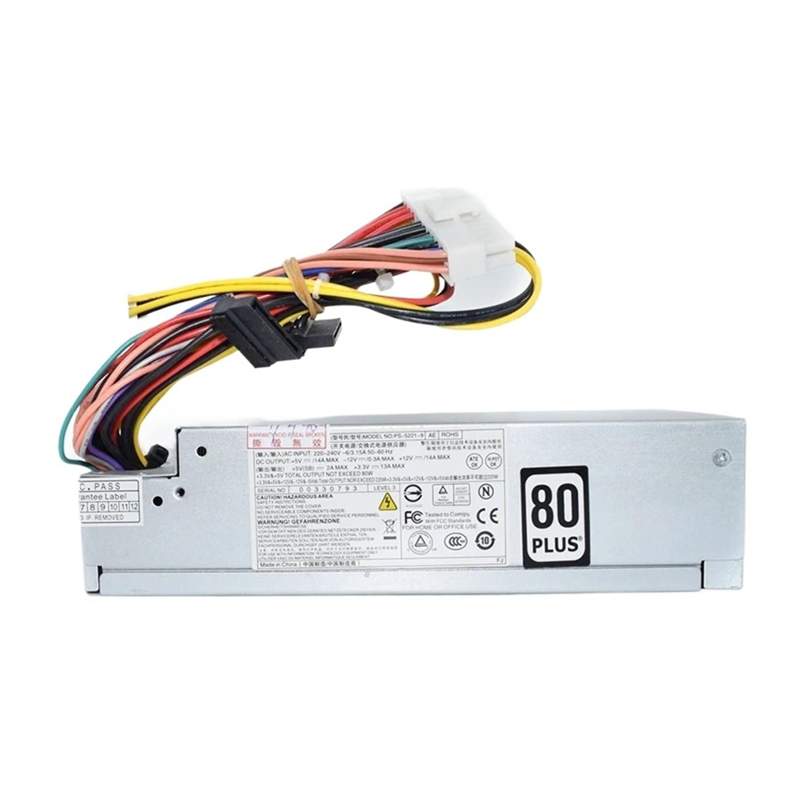 Alimentation châssis PS-5221-9 bloc de remplacement 220W 3A 4A 5A