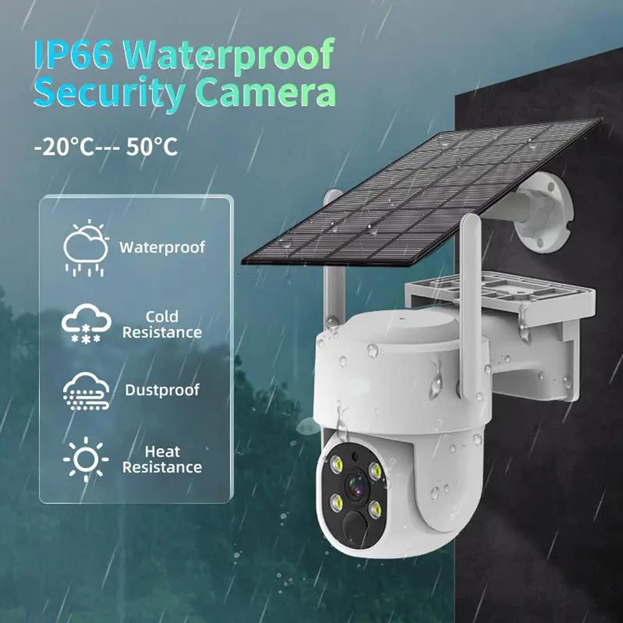 AKAVIG Sistema de cámara de seguridad inalámbrica WiFi para exteriores con 4 cámaras, 4 MP de energía solar CCTV kit de vigilancia NVR con control de aplicación, audio bidireccional, detección humana,