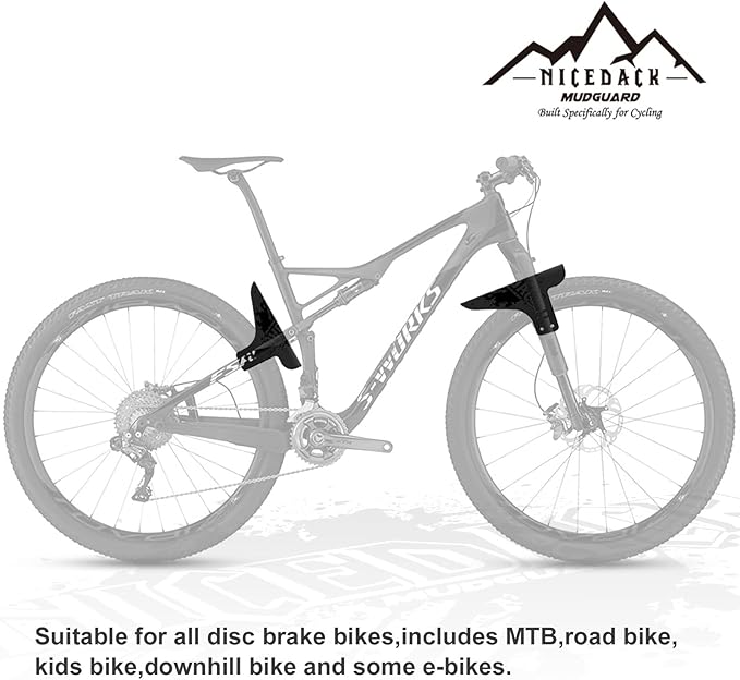 Guardabarros Ajustable MTB NICEDACK Delantero y Trasero 26-29 pulgadas miniatura 6