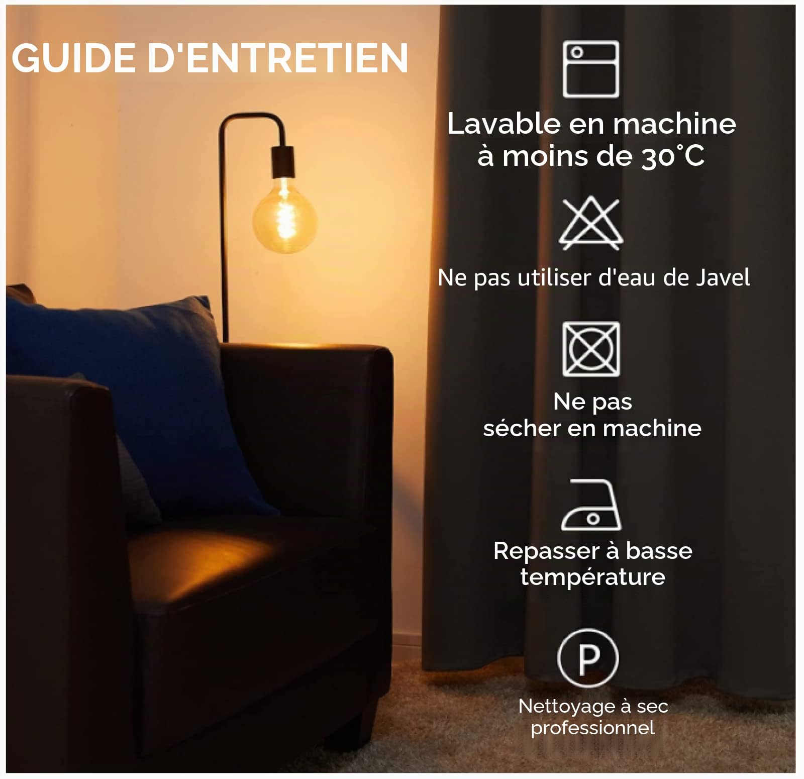 Rideau Occultant Moutarde Jaune-Vert - Thermique Isolant Anti Froid à Œillets pour Salon, Cuisine, Chambre à Coucher - Design Fenêtre 2x85x200cm