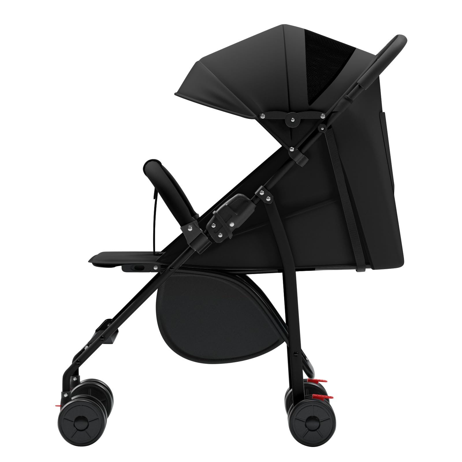 Poussette canne compacte Ingenious Noir 47x72x97cm de la naissance à 4 ans 25 kg