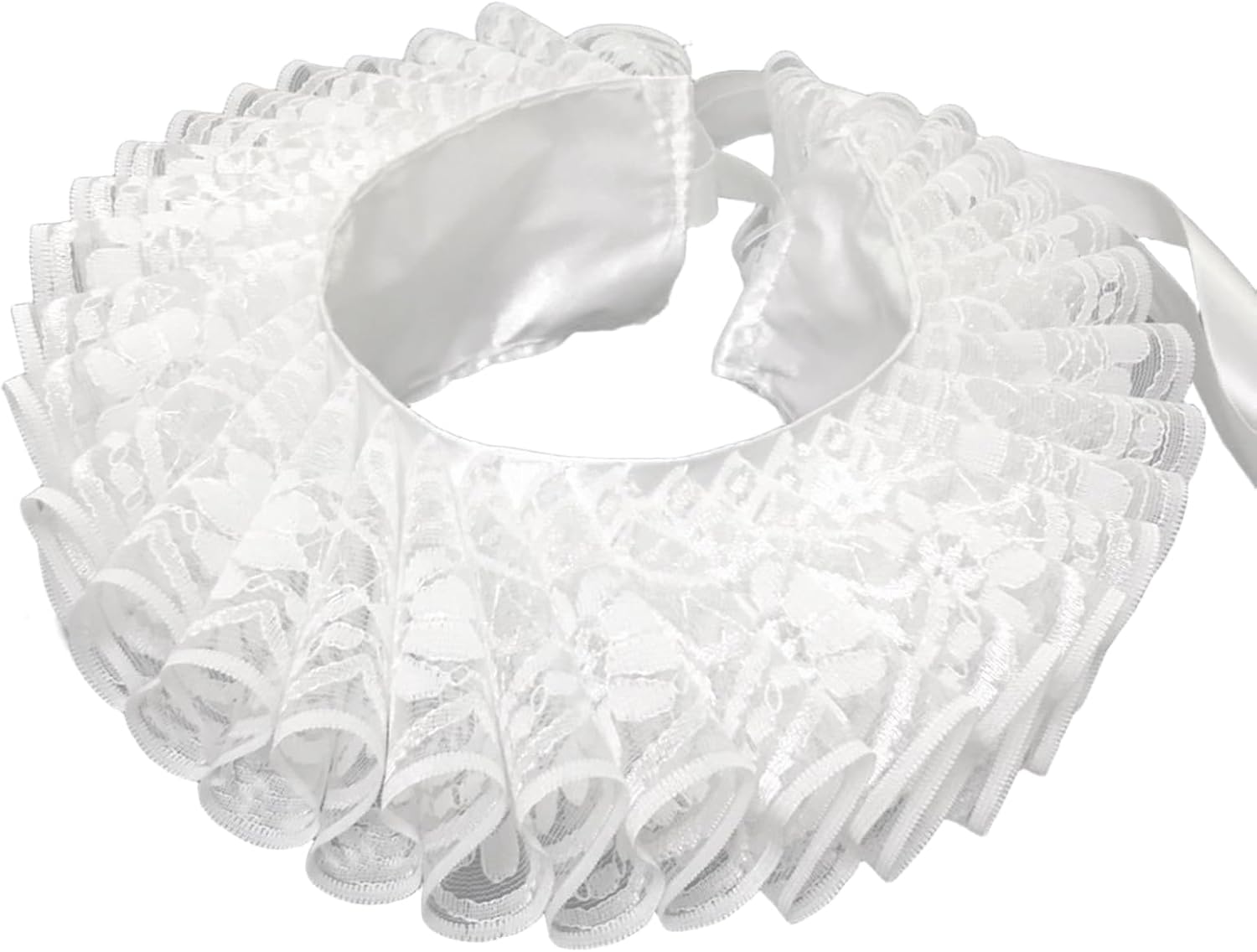 エリザベスカラー ルネッサンスフリルピエロカラー ビクトリア朝植民地時代ディケンズネック レースネックカラー, レース, One S